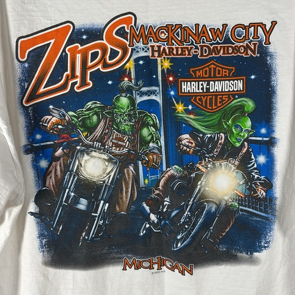 🎄SALE🎄 Harley Davidson Motor Cycles Zips Mackinaw City Michigan 2023 - Picture 6 of 6